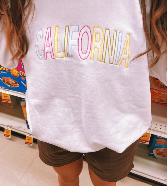 CALIFORNIA Embroidery Sweatshirt