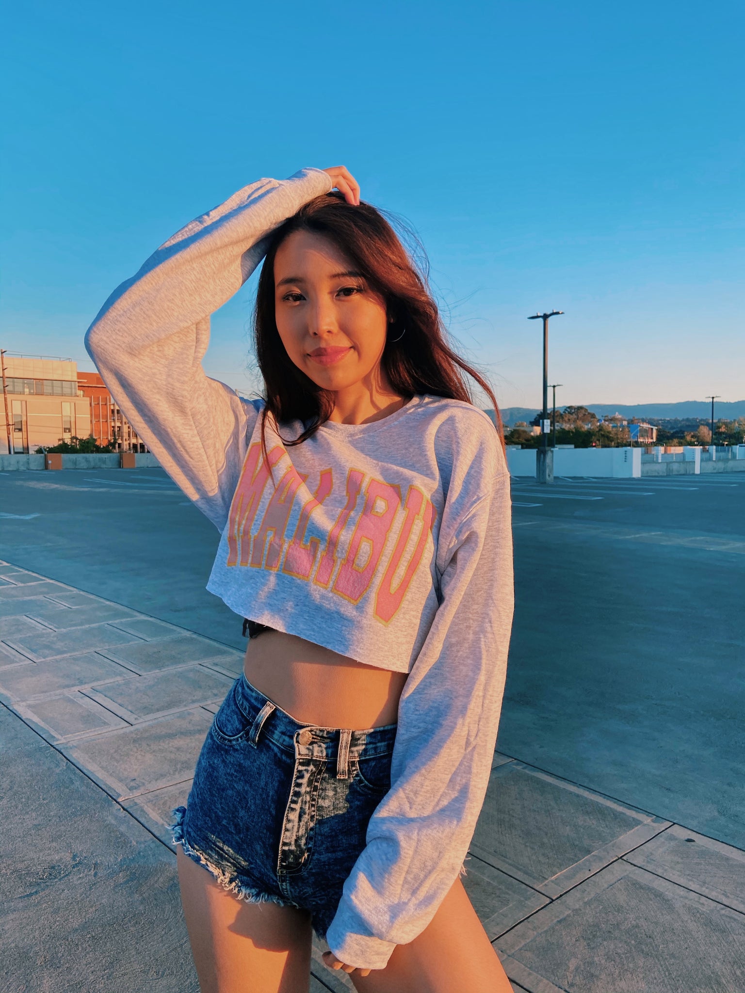 Malibu Cropped Sweatshirt
