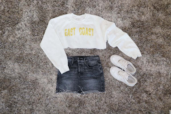 East Coast Cropped Sweatshirt