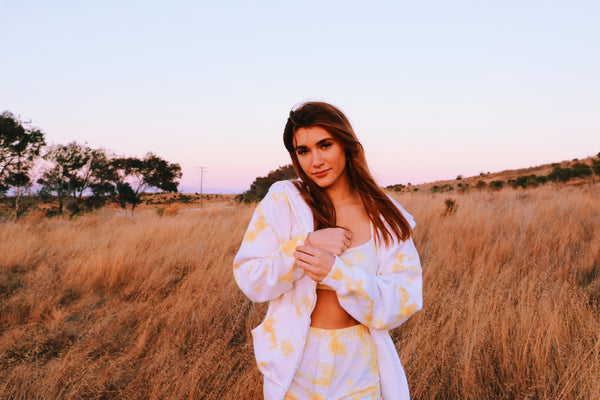 Tie Dye Zip-Up Jacket