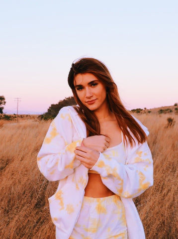 Tie Dye Zip-Up Jacket