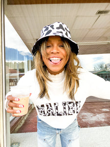 Malibu Cow Print Sweatshirt