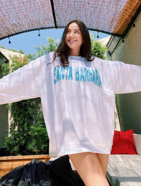 Santa Barbara White Sweatshirt