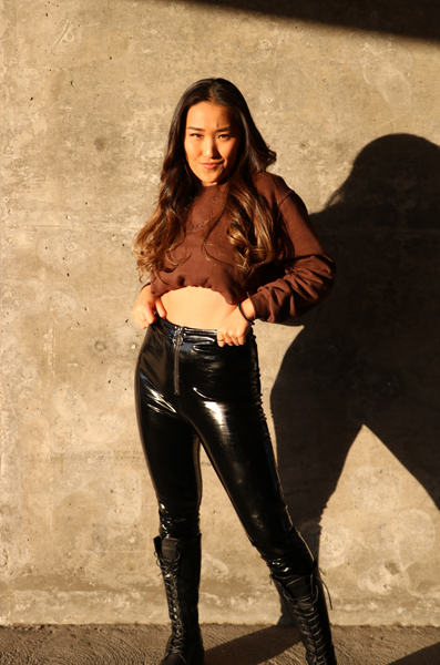 Brown Brooklyn Embroidery Sweatshirt