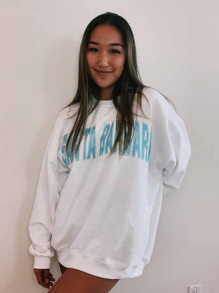 Santa Barbara White Sweatshirt