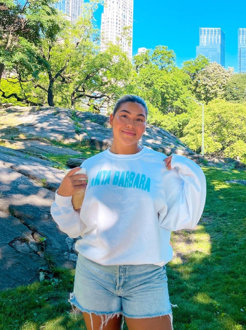 Santa Barbara White Sweatshirt
