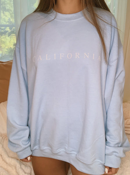 Baby Blue States Oversized Sweatshirt