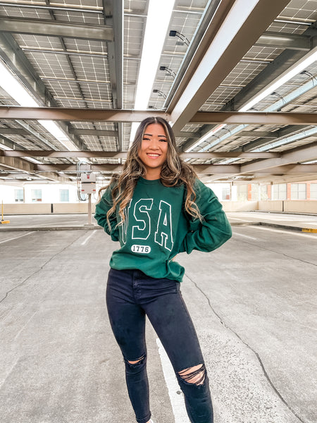 Forest Green USA Sweatshirt