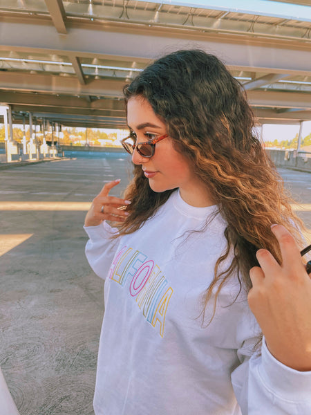 CALIFORNIA Embroidery Sweatshirt