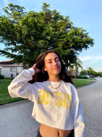 East Coast Cropped Sweatshirt