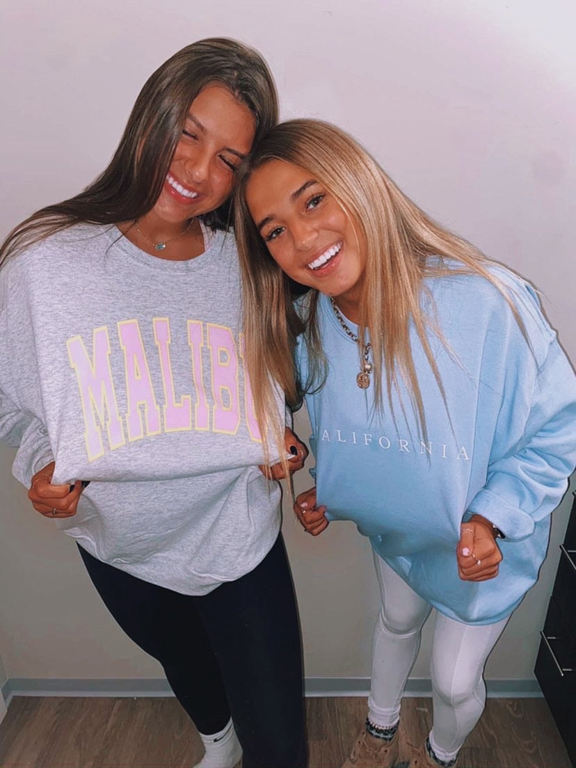 Baby Blue States Oversized Sweatshirt
